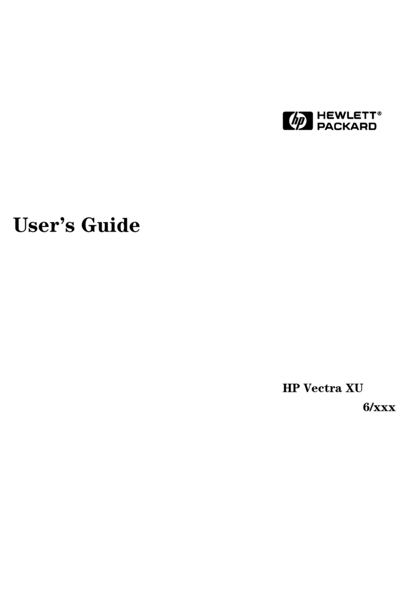 HP Vectra XU6 User manual HP Vectra XU6 User manual