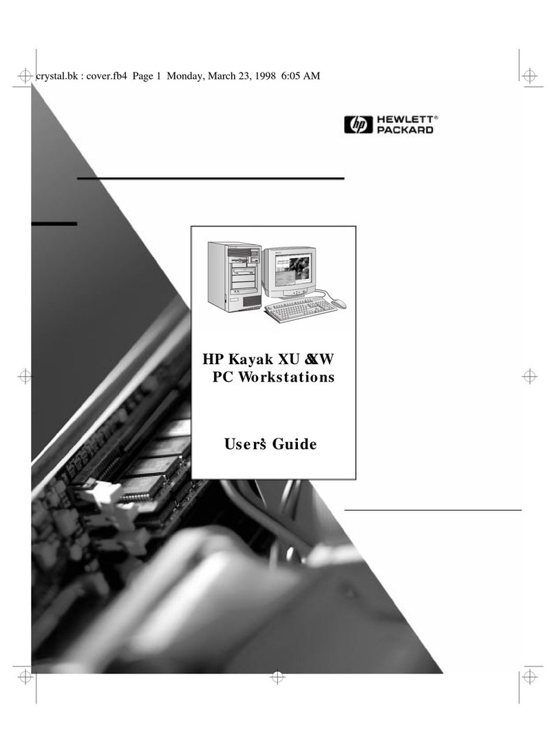 HP Kayak XA User manual