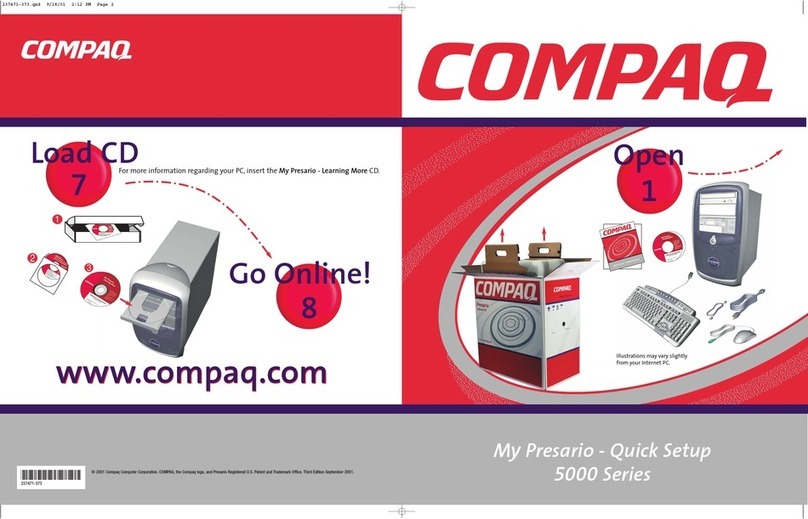 HP Compaq Presario Specification sheet