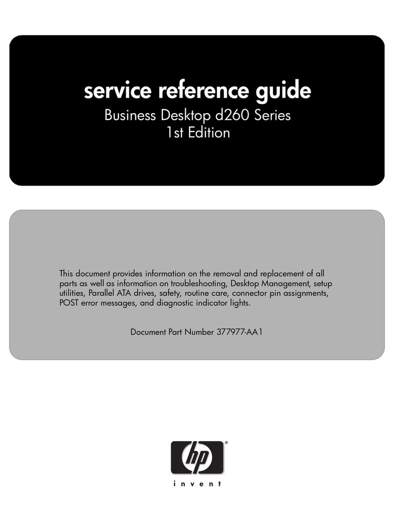 HP Compaq d260 MT User manual