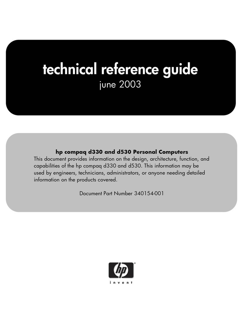 HP Compaq d330 DT Use and care manual
