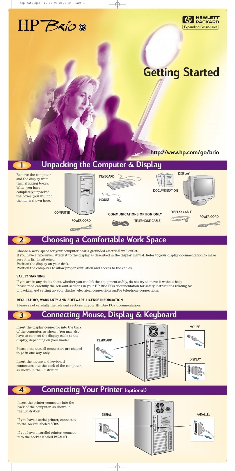HP Brio 8413 User manual
