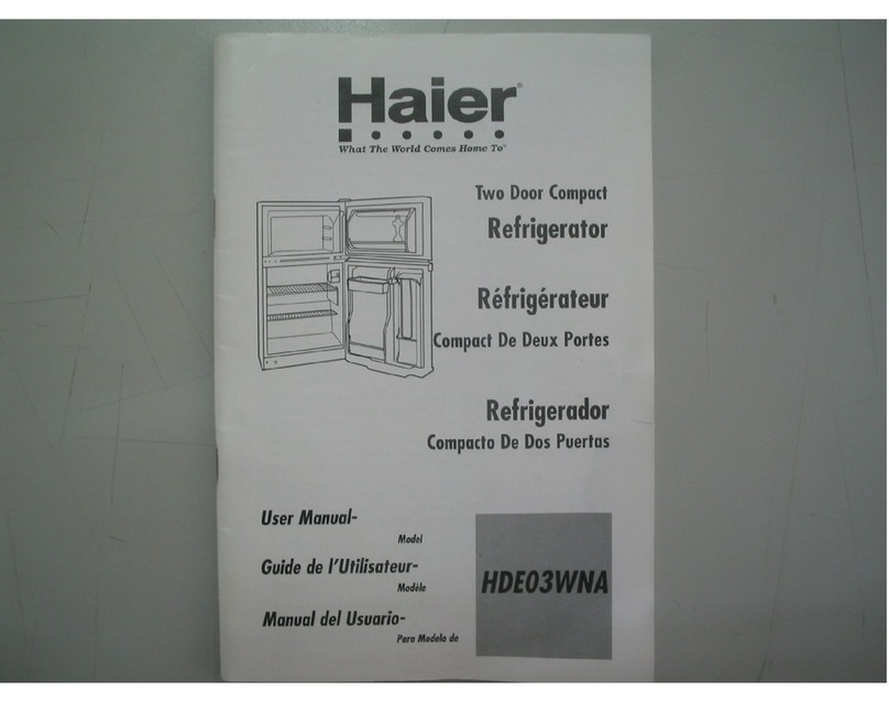 Haier HDE03WNA User manual