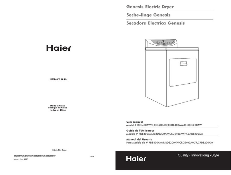 Haier Genesis CRDE200AW User manual Haier Genesis CRDE200AW User manual