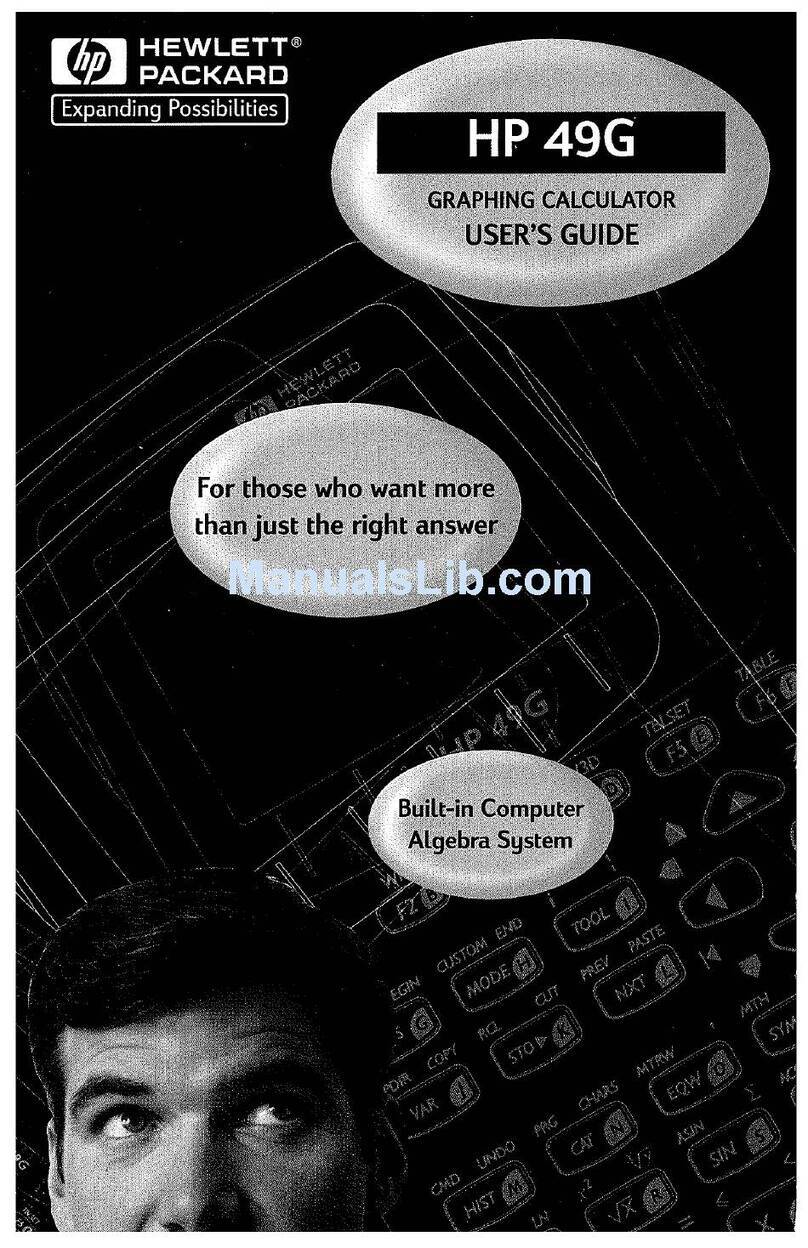 HP 49g+ User manual