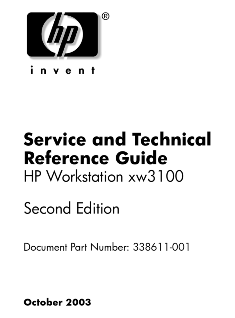 HP Workstation xw3100 Use and care manual