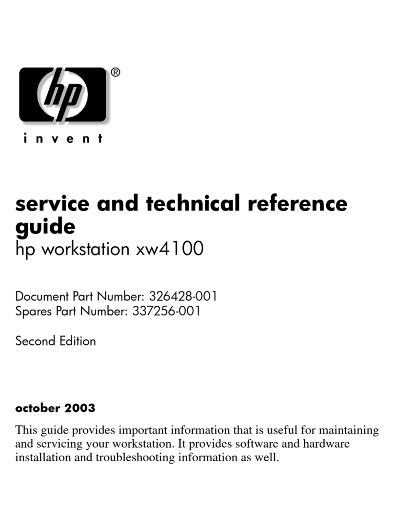 HP Workstation xw4100 Service and technical reference guide
