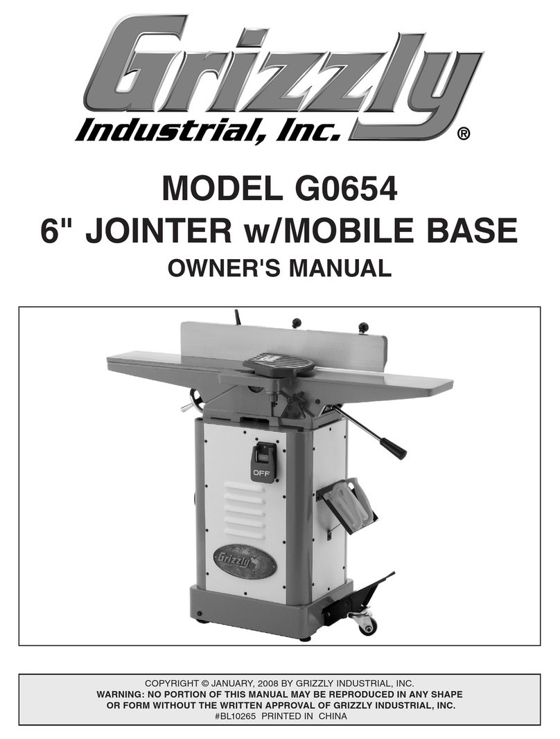 Grizzly G0654 User manual