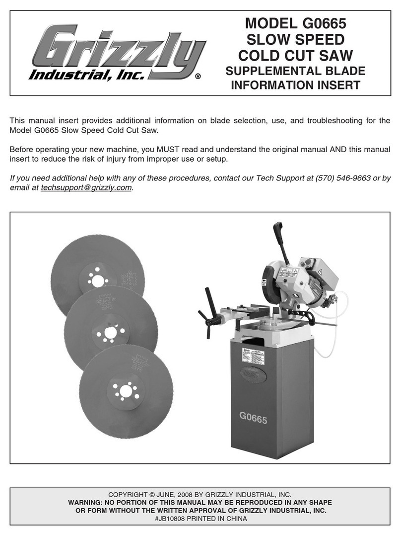 Grizzly G0665 User manual
