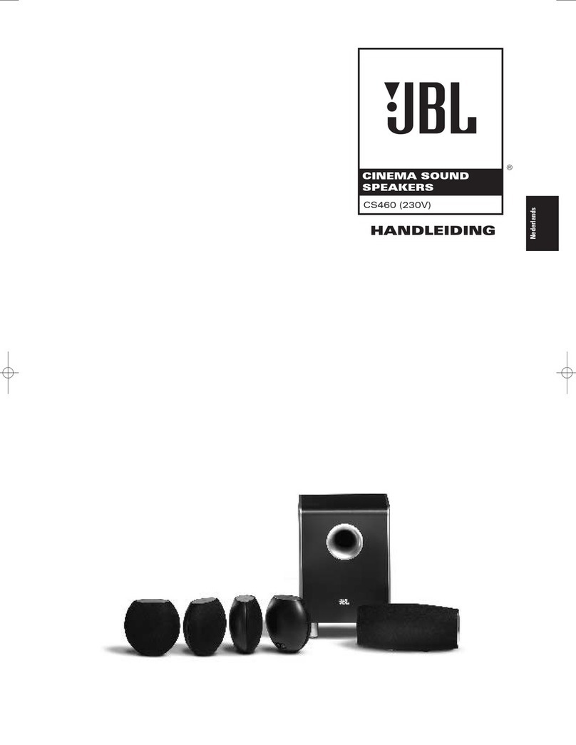 JBL CS 460 User manual