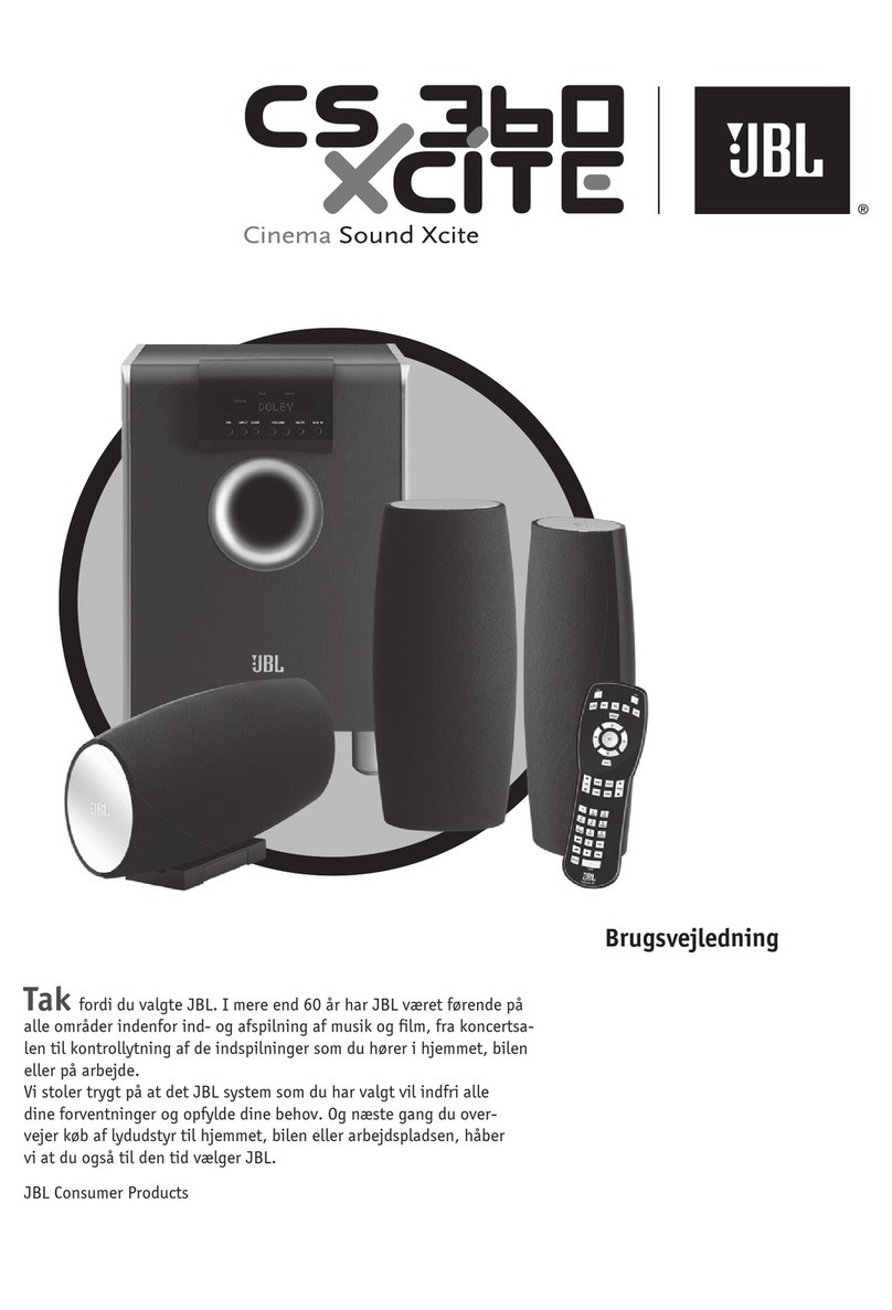 JBL CS 360 Xcite manual