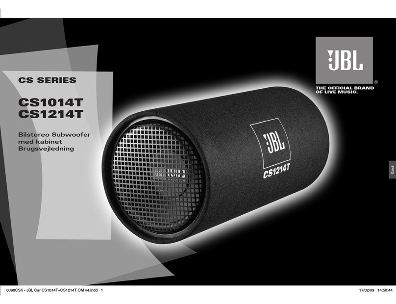 JBL CS 1014T Brugsvejledning