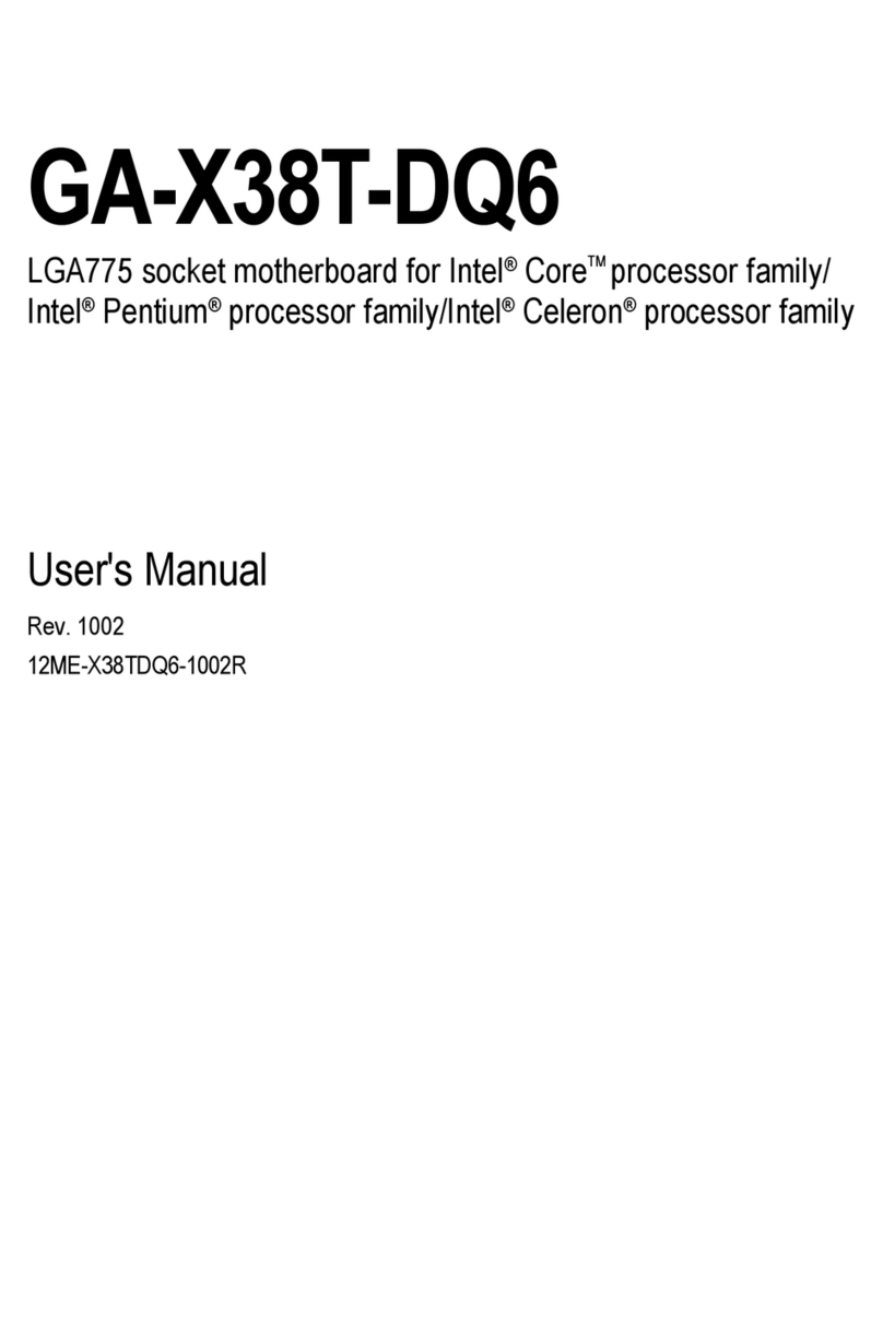 Gigabyte GA-X38T-DQ6 User manual