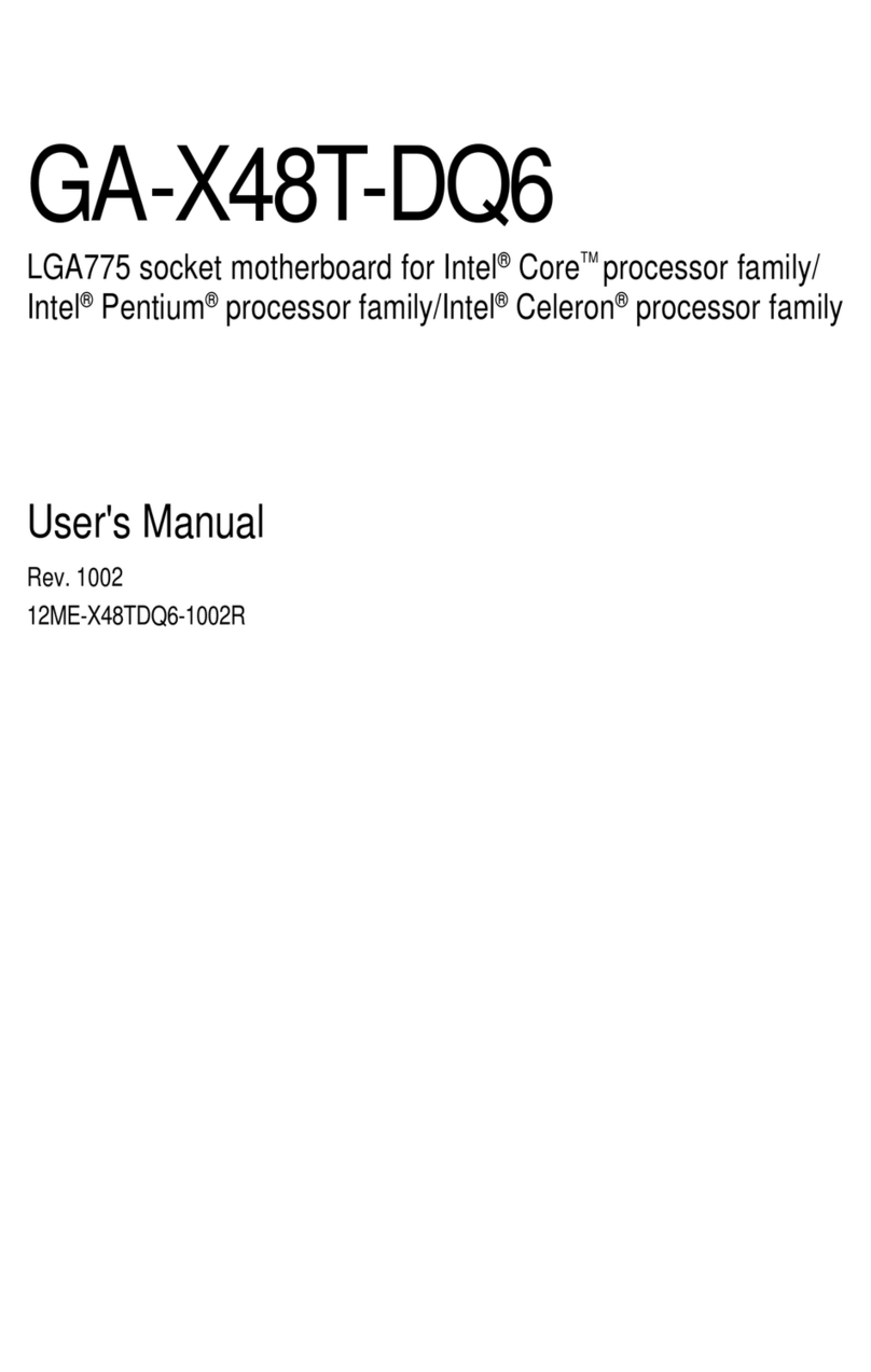 Gigabyte GA-X48T-DQ6 user manual
