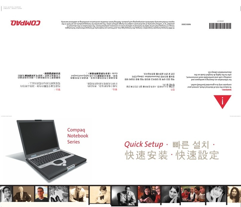 HP Compaq Presario Specification sheet