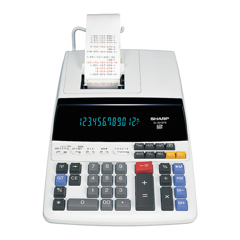 Sharp EL-2615PIII User manual