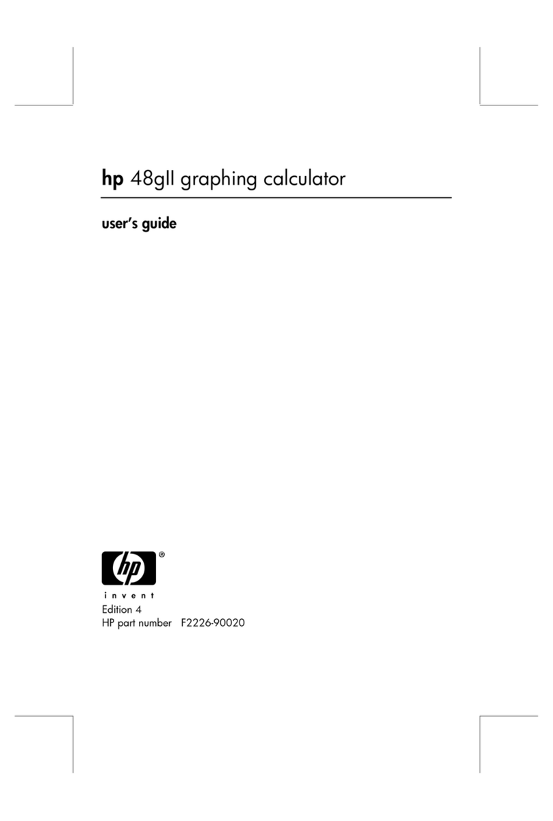 HP F2226A - 48GII Graphic Calculator User manual