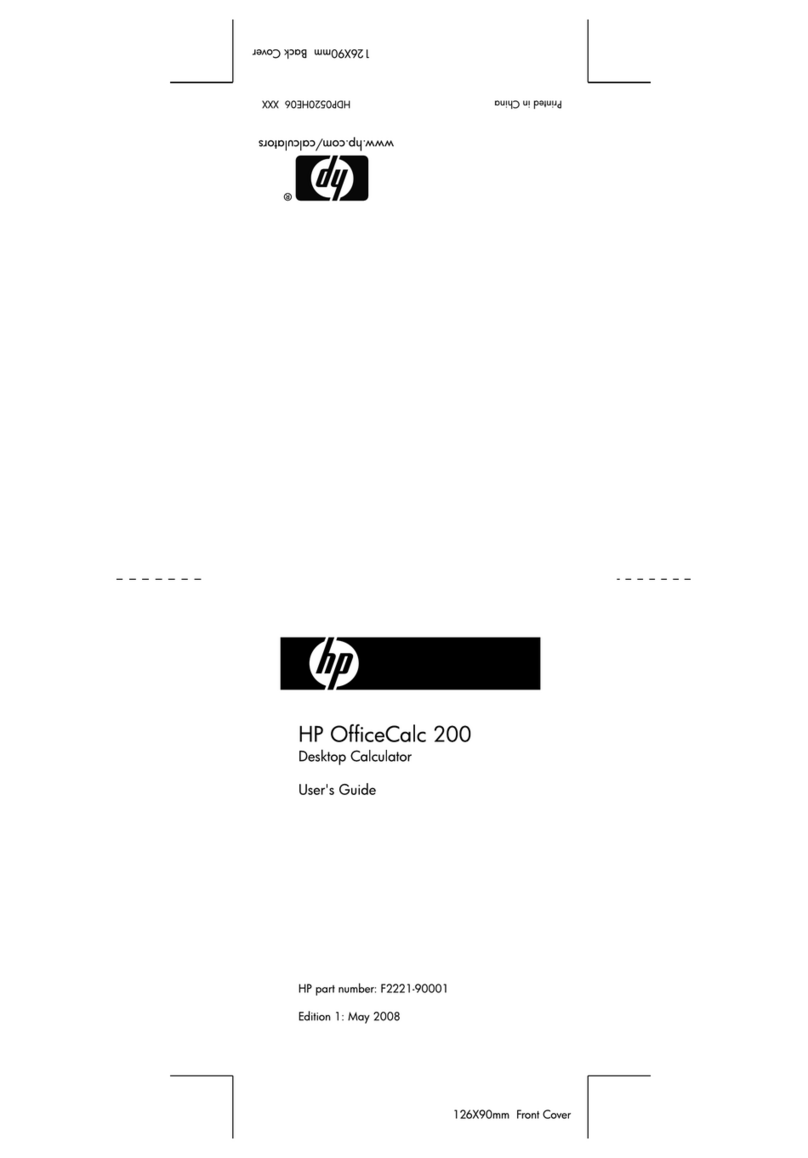 HP OfficeCalc 200 User manual