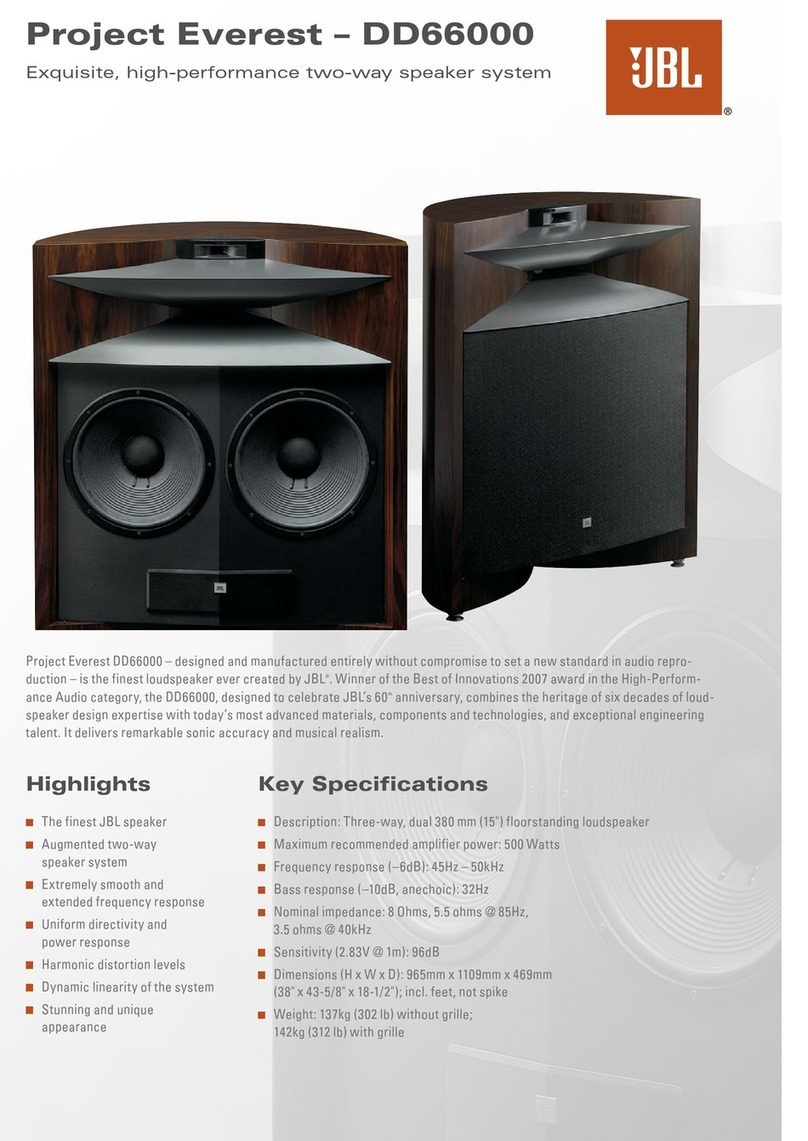JBL Project EVEREST DD66000 User manual