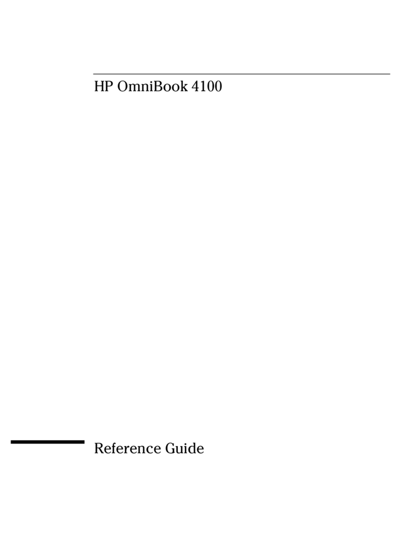 HP OmniBook 4100 User manual