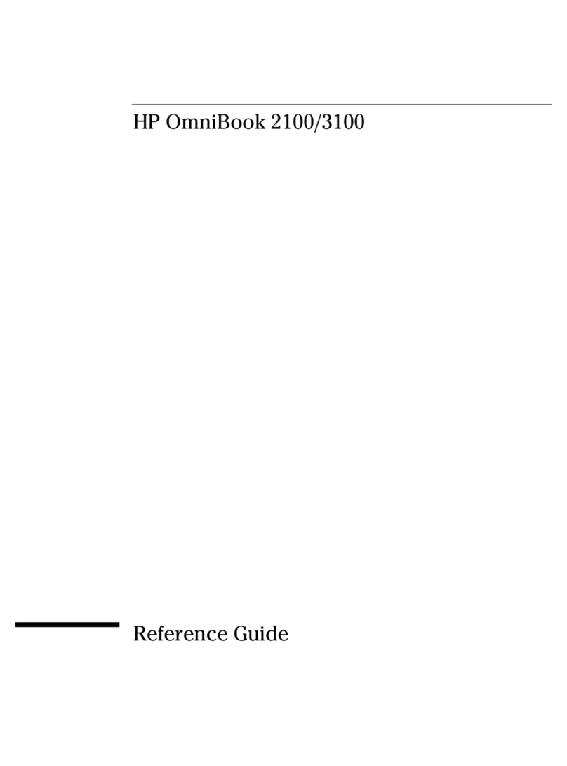 HP OmniBook 2100 User manual HP OmniBook 2100 User manual