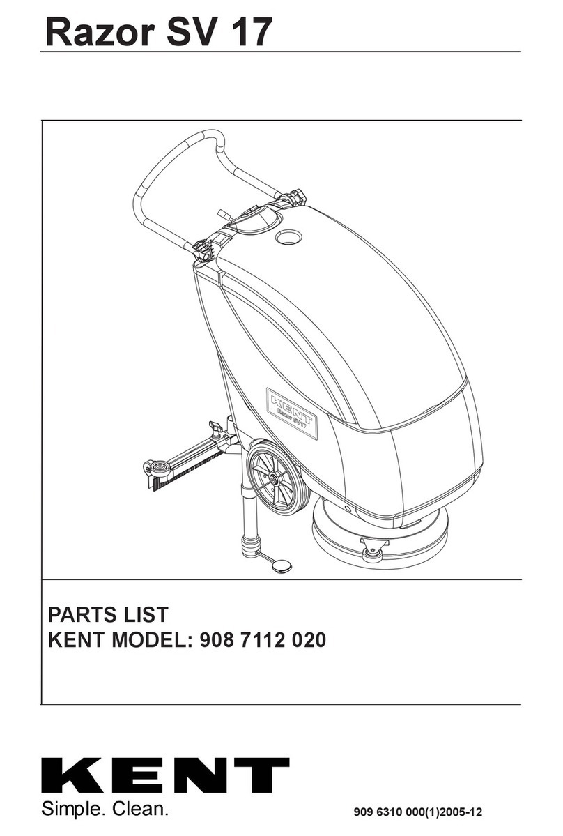 Kent Euroclean Razor SV 17 parts list