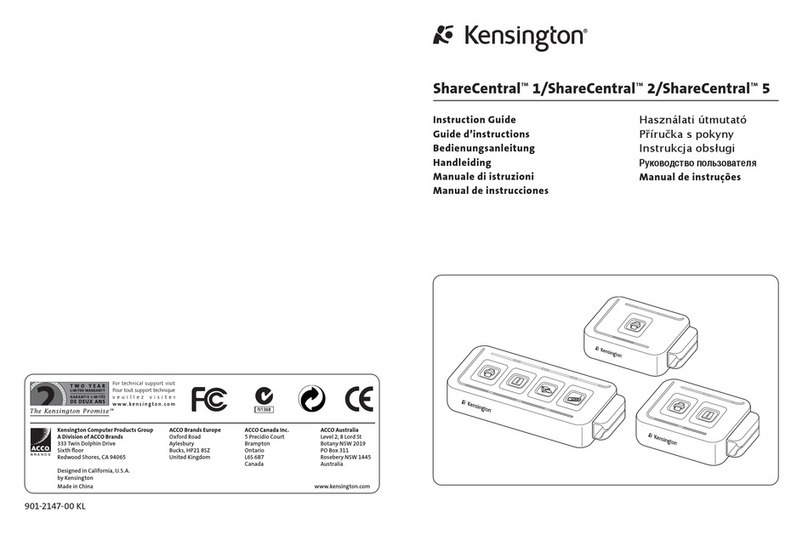 Kensington 33900 Instruction guide