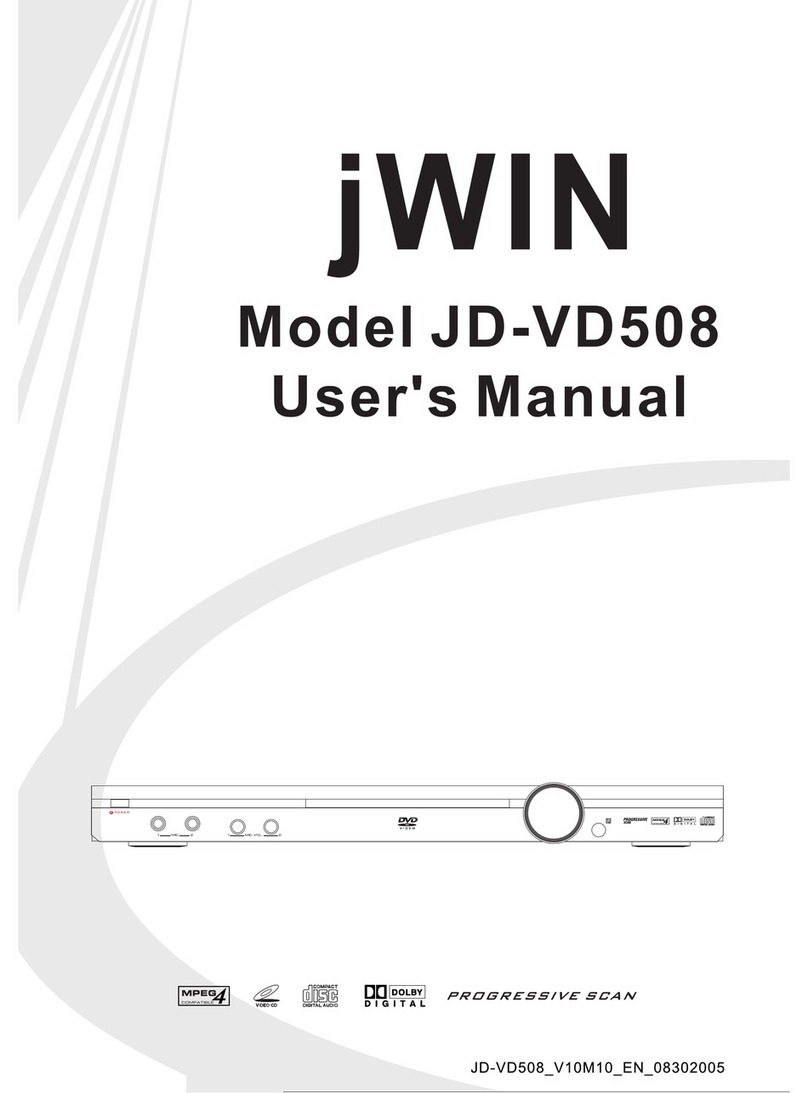 jWIN JD-VD508 User manual