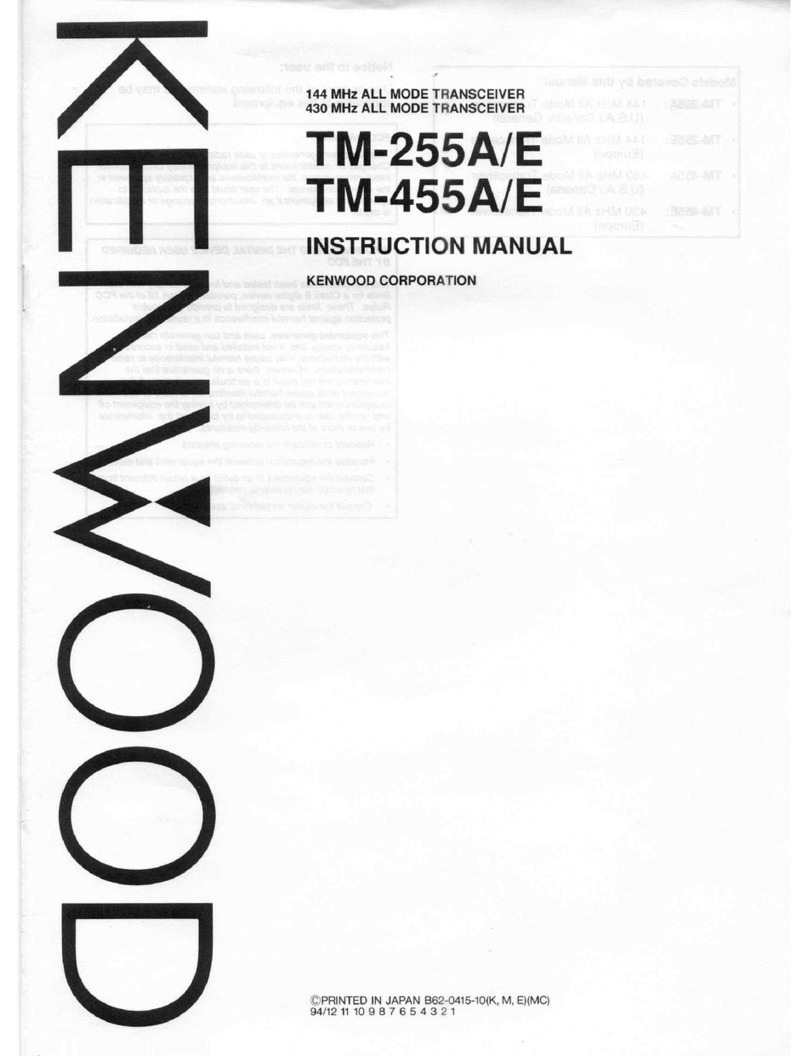 Kenwood TM-255A instruction manual