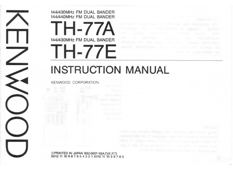 Kenwood TH-77A User manual