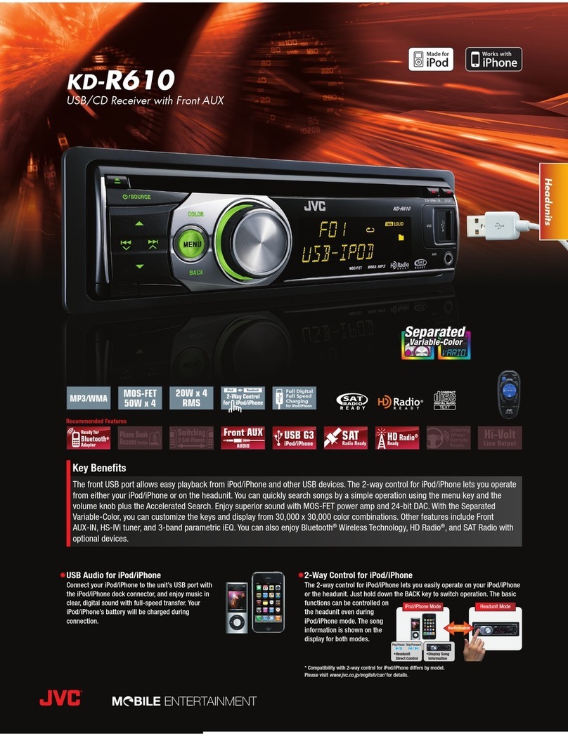 JVC KD-R610 User manual