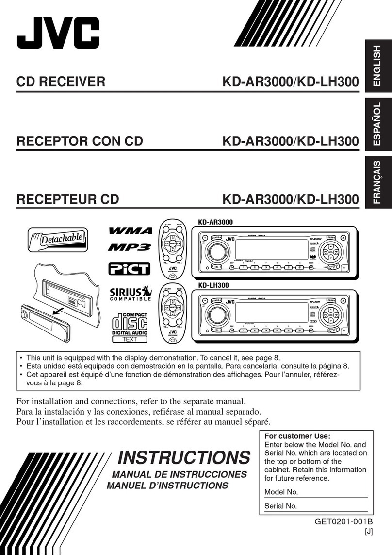 JVC KD-LH300UC User manual