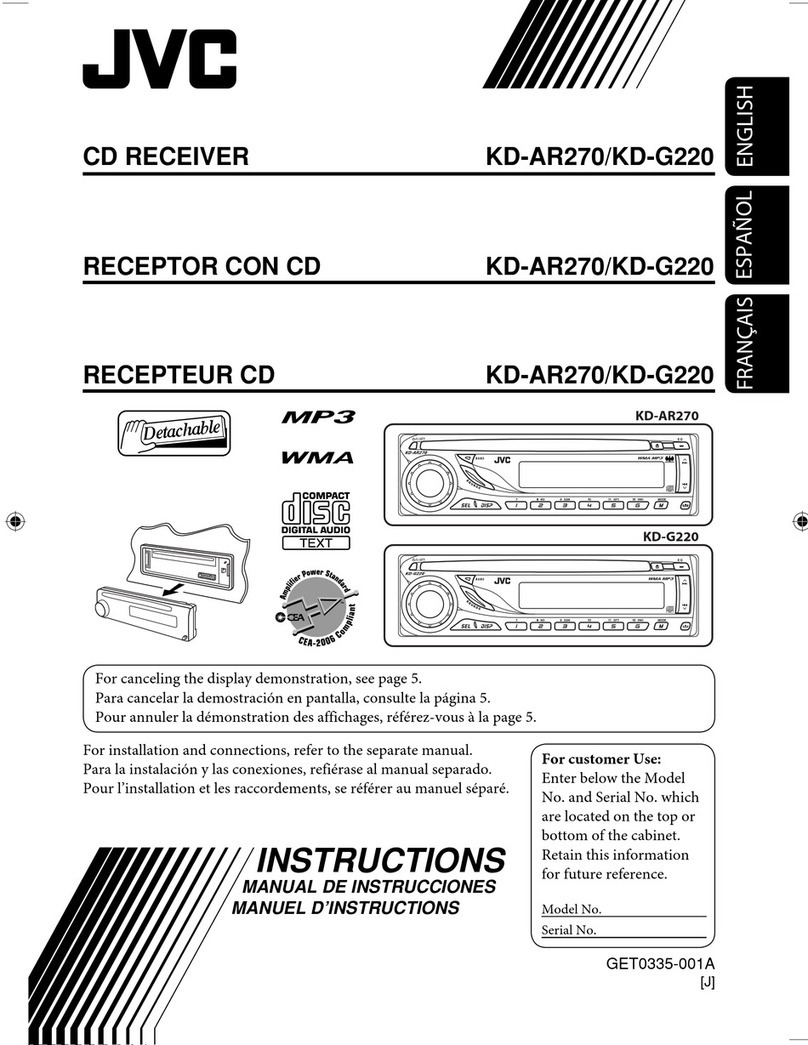 JVC KD-AR270J User manual