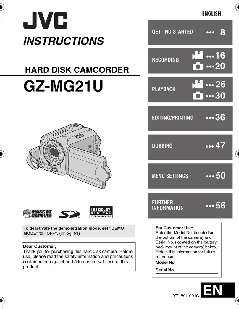 JVC GZMG21US - Everio Camcorder - 680 KP User manual