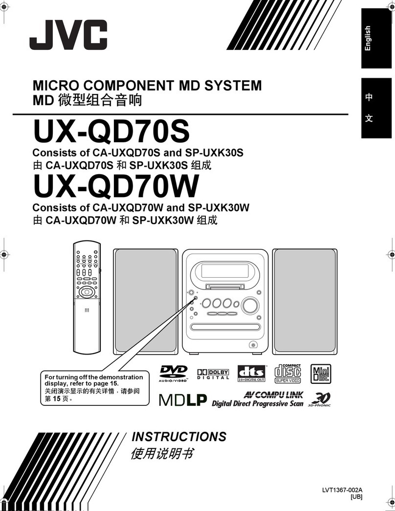 JVC UX-QD70SUB User manual