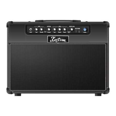 Kustom KG210FX User manual