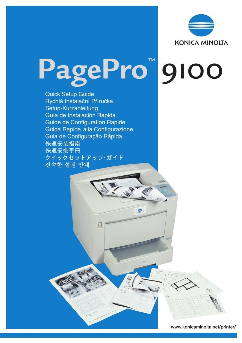 Konica Minolta PagePro 9100 Quick setup guide