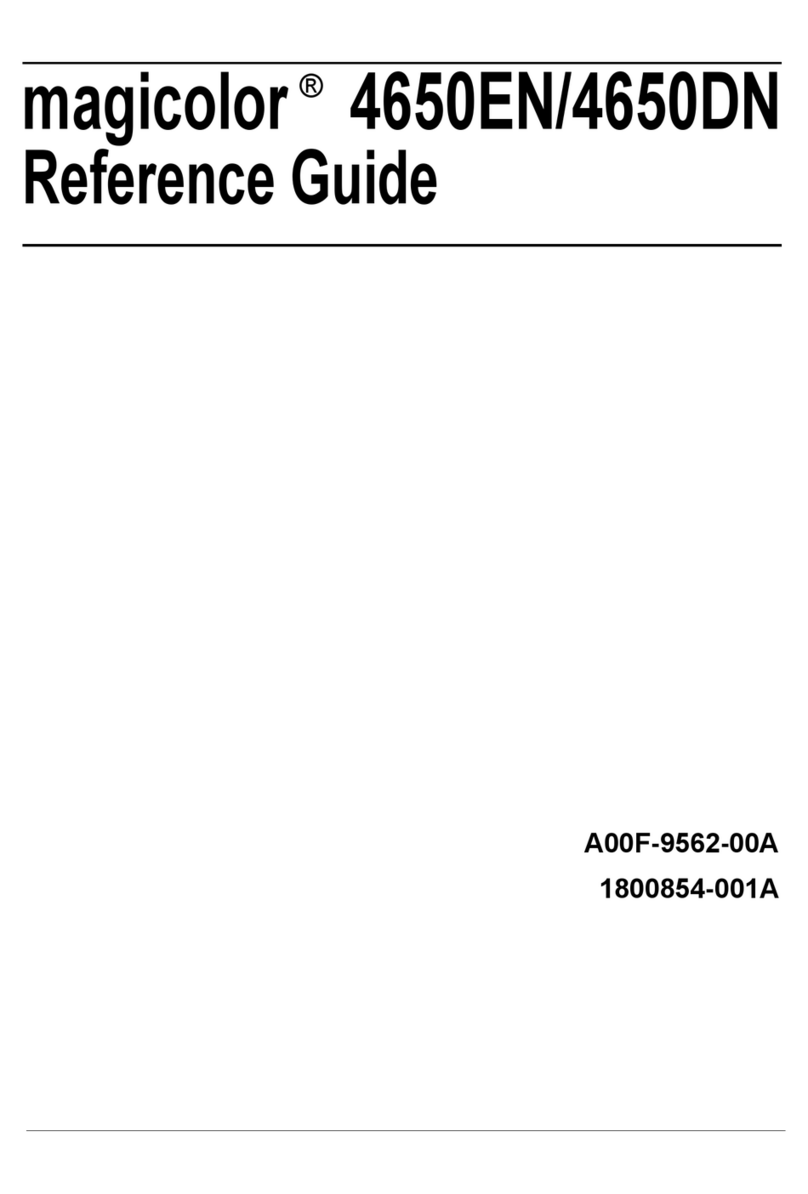 Konica Minolta Magicolor 4650 User manual
