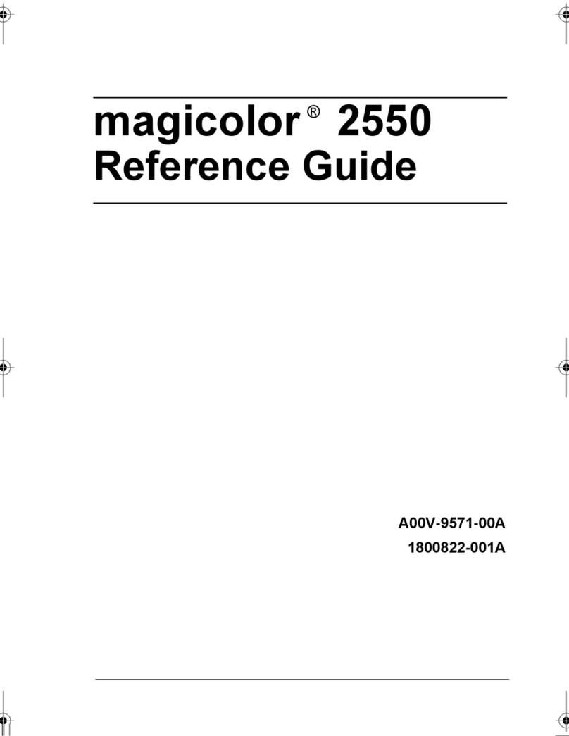 Konica Minolta Magicolor 2550 User manual Konica Minolta Magicolor 2550 User manual
