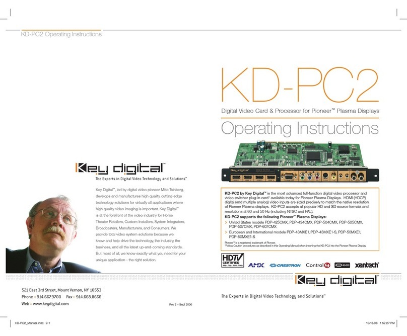 Key Digital KD-PC2 operating instructions