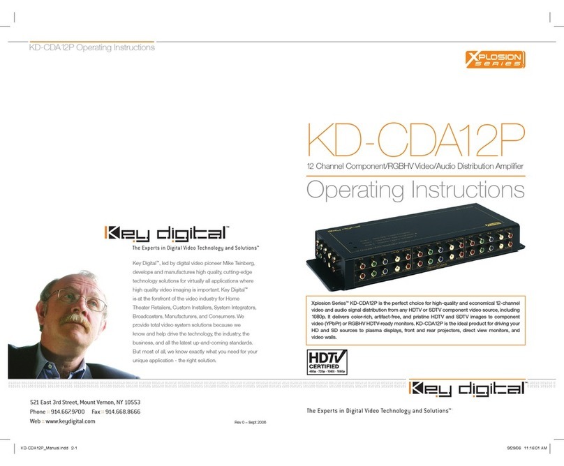 Key Digital Xplosion Series KD-CDA12P User manual Key Digital Xplosion Series KD-CDA12P User manual