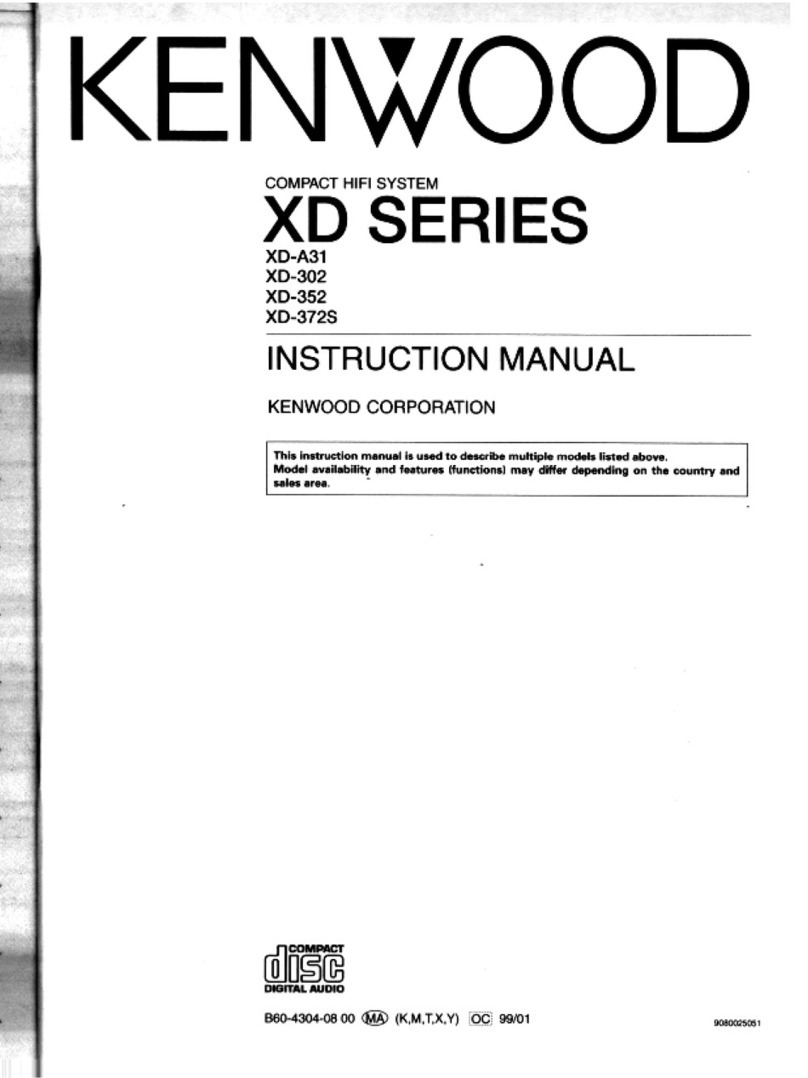 Kenwood XD-302 instruction manual