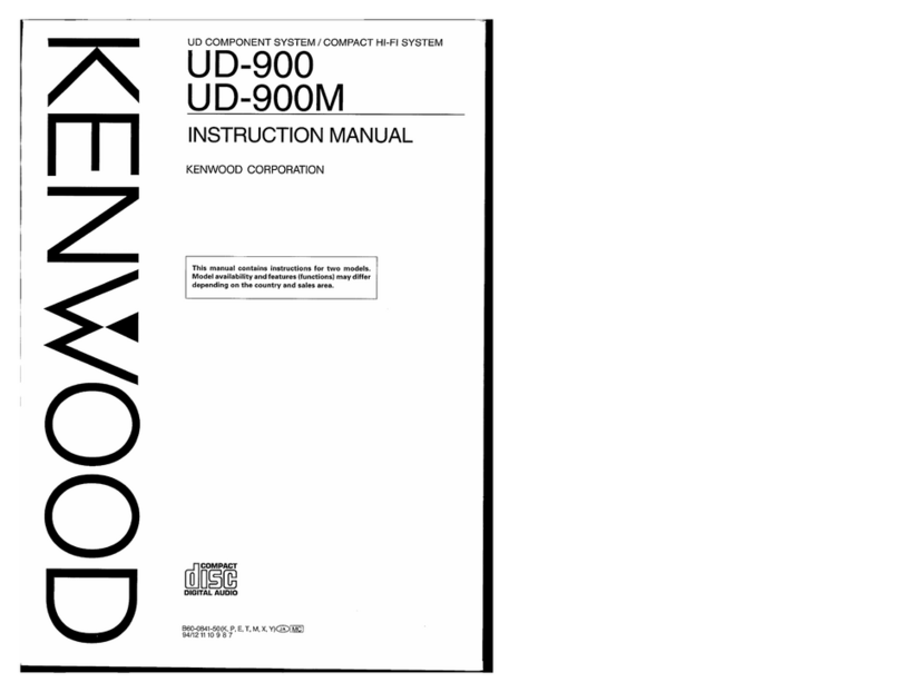 Kenwood UD-900 User manual