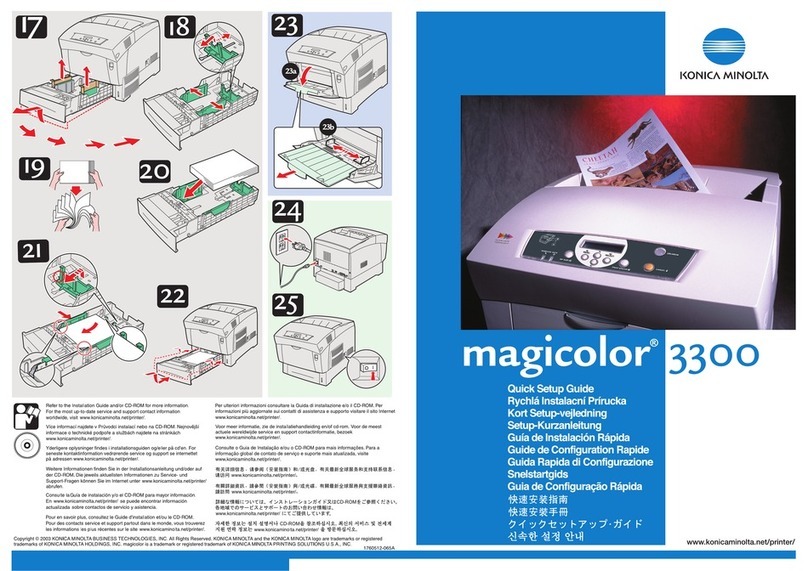 Konica Minolta Magicolor 3300 User manual