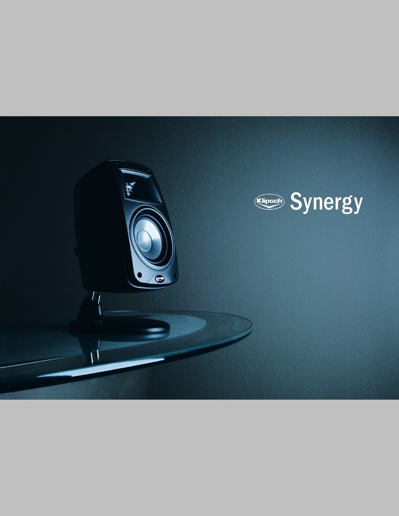 Klipsch Synergy SUB-10 brochure