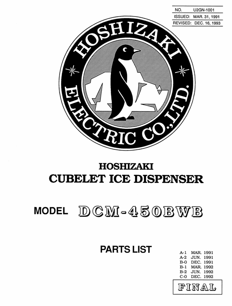 Hoshizaki DCM-450BWB User manual