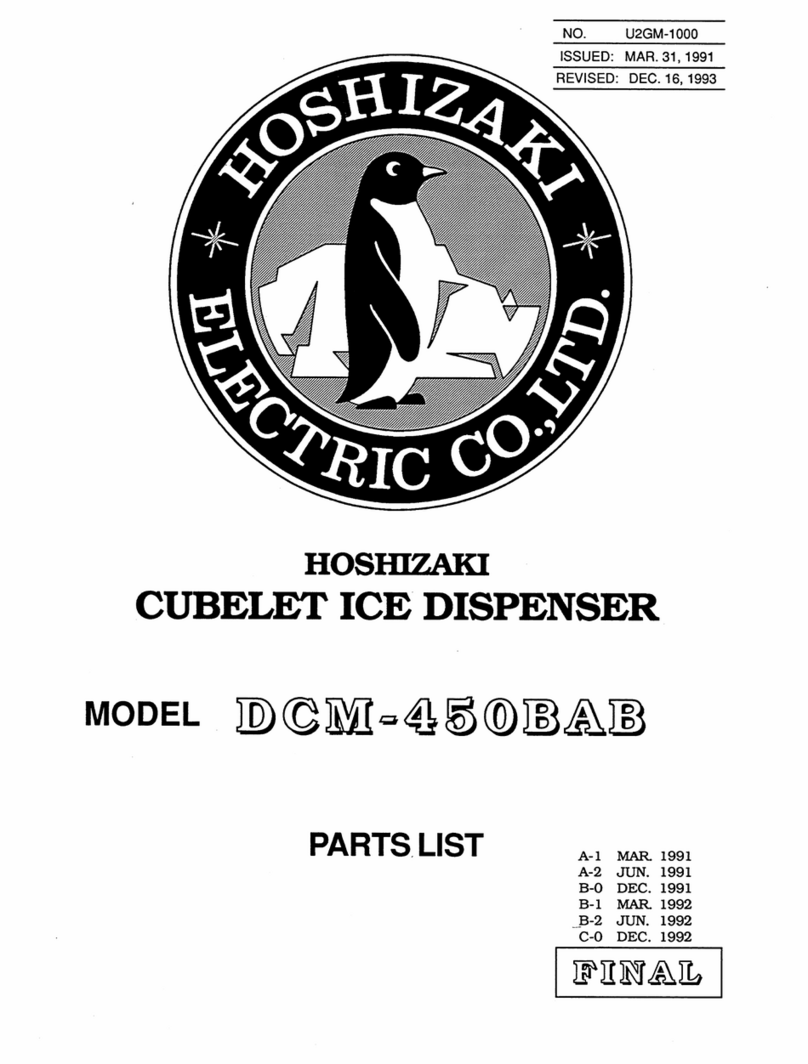 Hoshizaki DCM-450BAB parts list