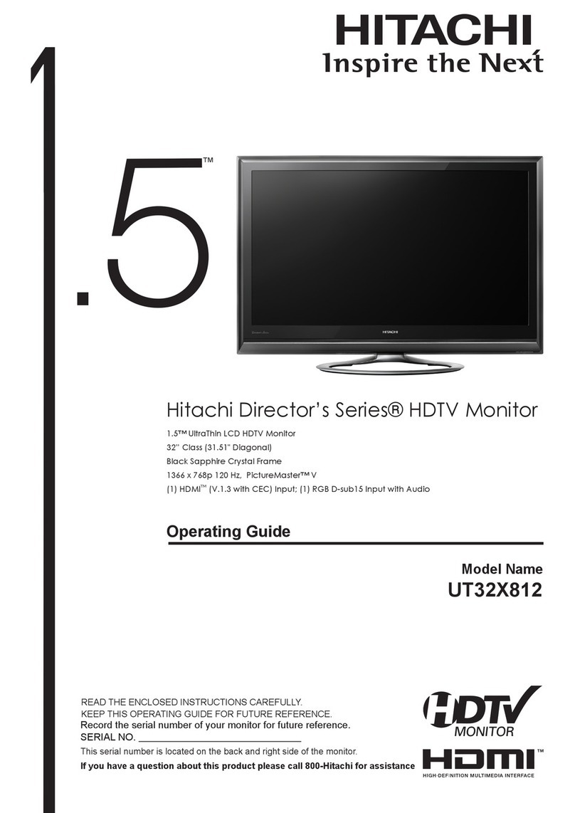 Hitachi Director's UT32X812 User manual