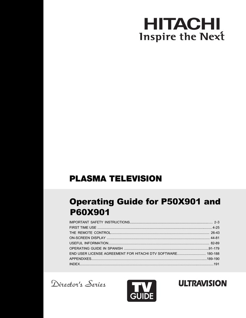Hitachi Director's P50X901 User manual