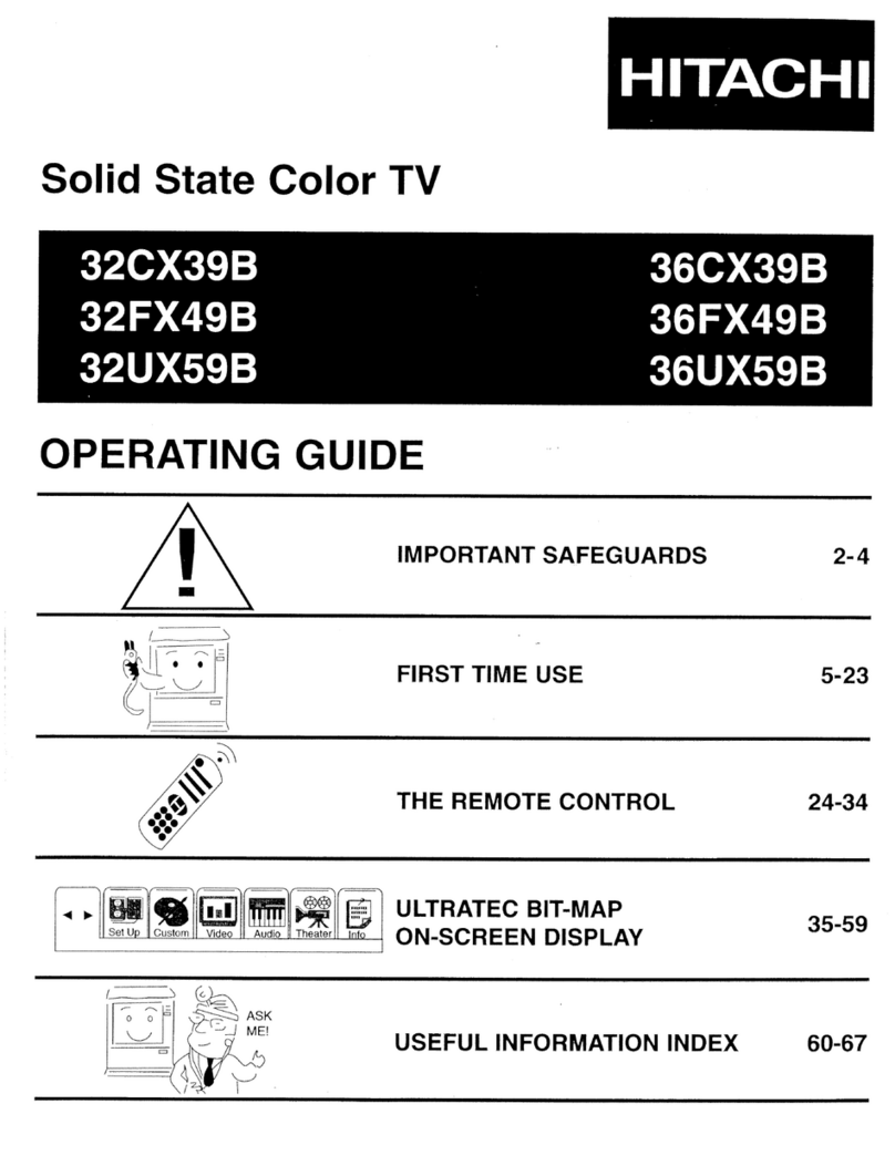 Hitachi 32CX39B User manual